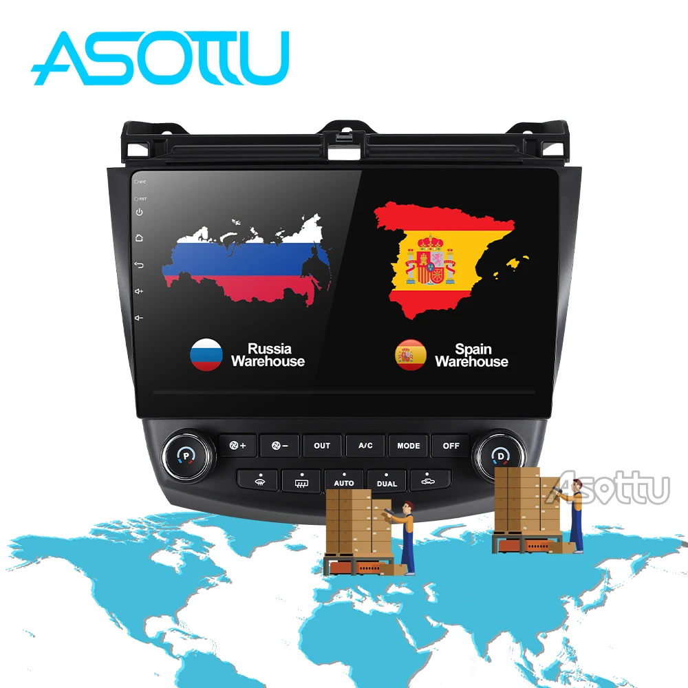 Asottu android 8 1 автомобильный dvd для Honda Accord 7 2003 2007 Радио Видео плеер gps Навигация