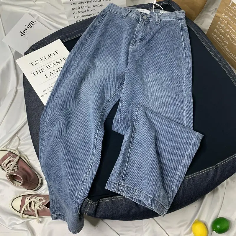 

High Waist Jeans Pants Women 2020 Boyfriend Jeans For Women Harajuku Denim Harem Pants Ladies Wide Leg Blue Jeans Pants Autumn