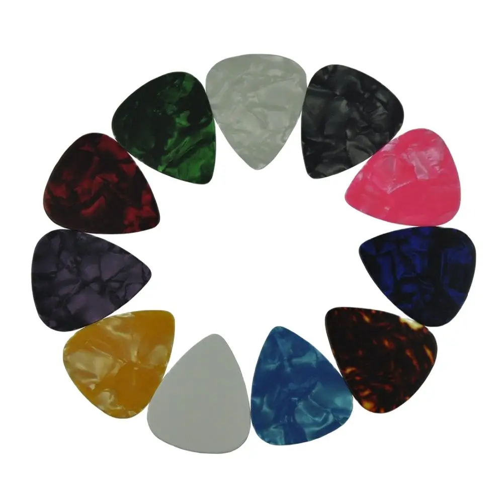 Lots of 100 pcs new thin 0.46mm Blank guitar picks Assorted Colors