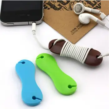 

1Pc Fishbone Cable Organizer Plastic Headphone Earphone Cable Organizer Winder Tangle-Free Portable Headset Wrap Cord Manager