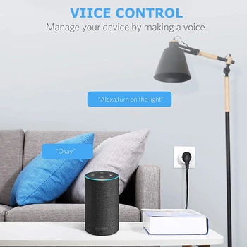 

WiFi Smart Plug Power Socket Outlet Switch Timer Portable Remote Control for Home XH8Z