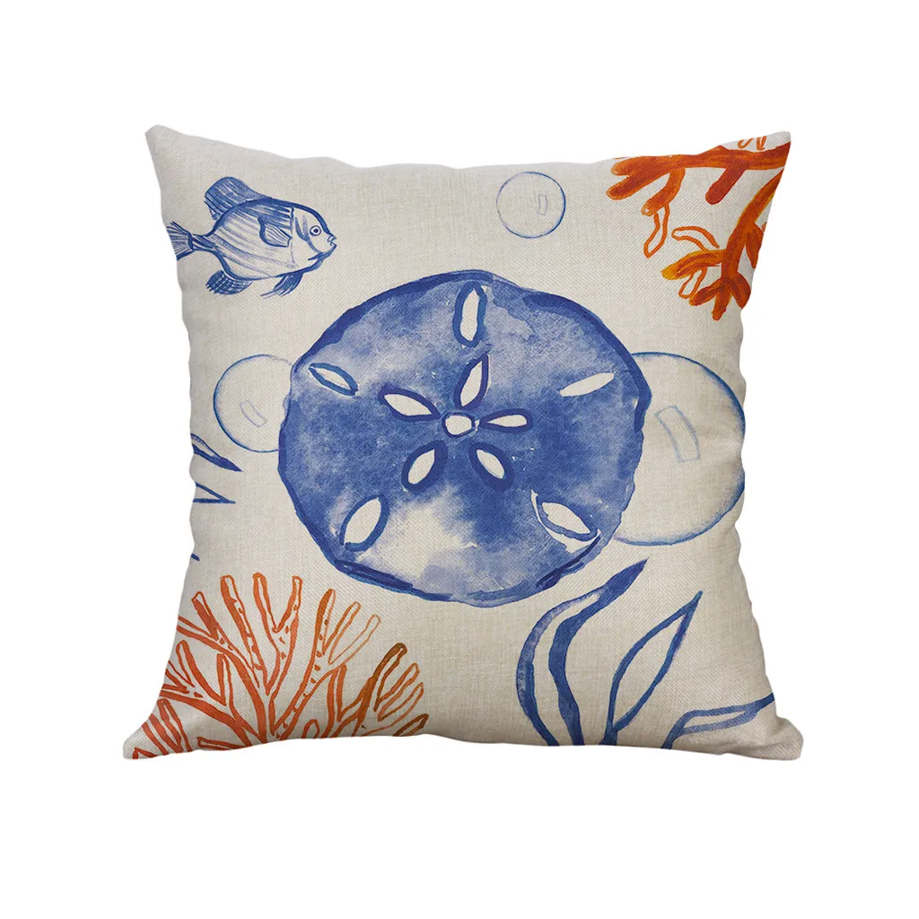 New Fresh Euro Style Home Decor Cushion Cover Flower Throw Pillow for sofa Mediterranean style pillow case Home Decor 4pcs