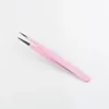 1Pc Stainless Steel Eyelash Extension Tweezers Curved Straight Lashes Tweezer Non-magnetic Eyelashes Nail Makeup Tools Wholesale 5