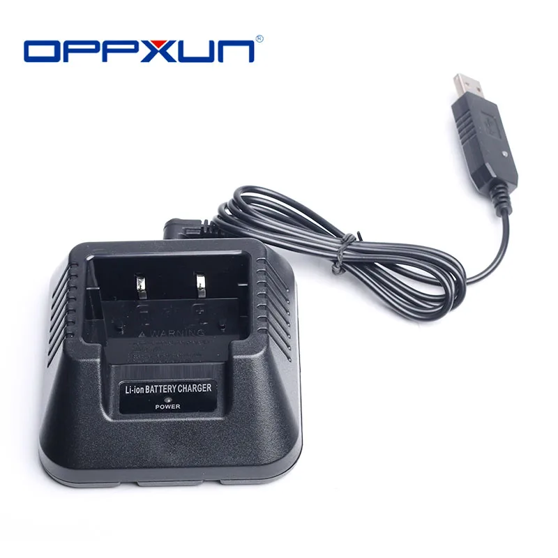 BaoFeng-Adaptador USB Original para Walkie Talkie serie UV-5R, estación de Radio bidireccional, UV5R, cargador de batería de ion de litio