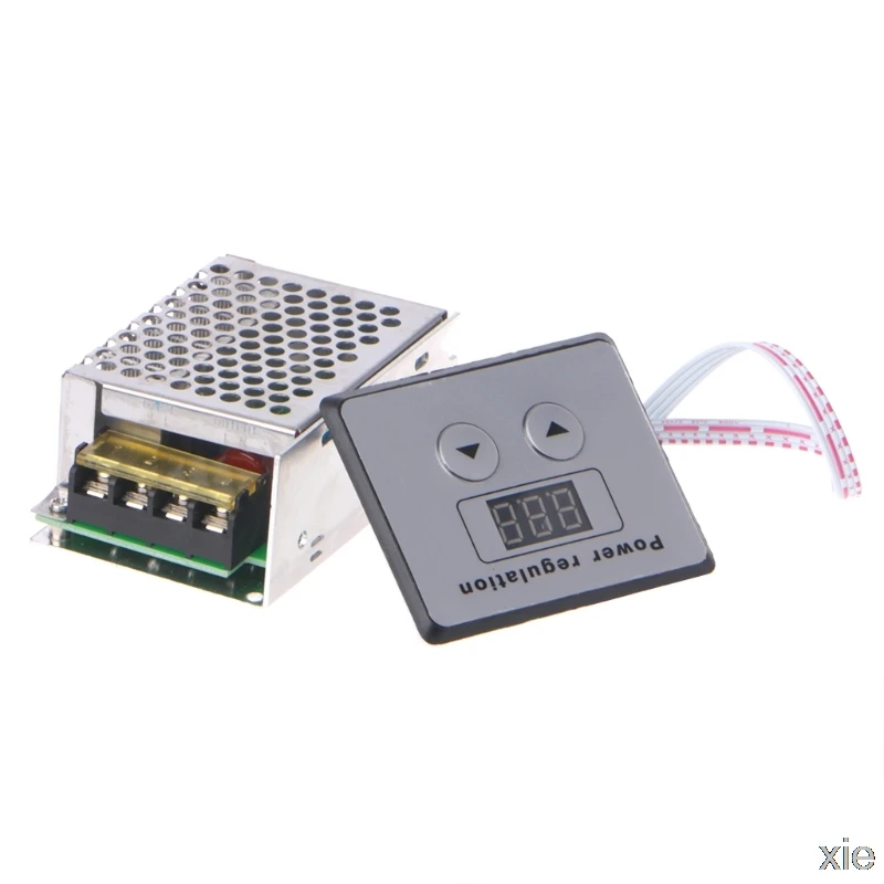 

LED Display AC 220V 4000W SCR Voltage Regulator Control Light Dimmer Thermostat