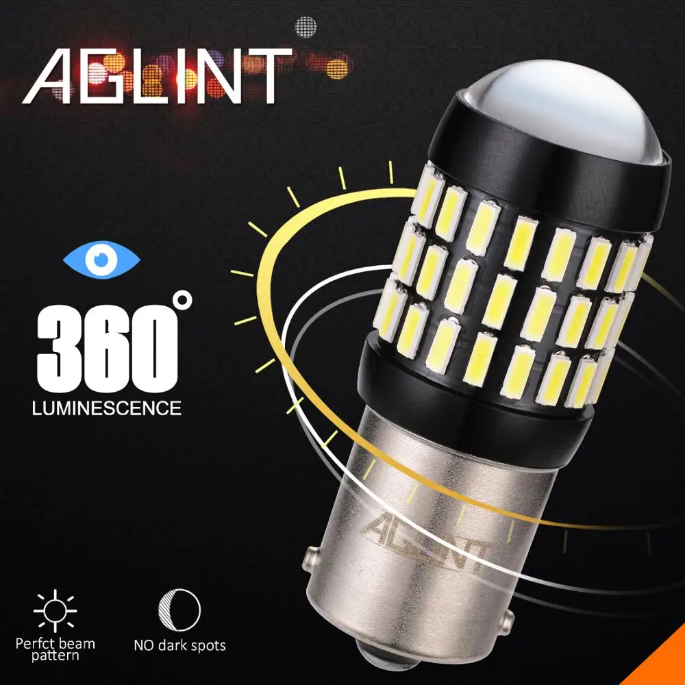 AGLINT 2 шт. 1156 1141 BA15S P21W светодиодный ные лампы 4014 чипы 66 SMD для поворотников лампа