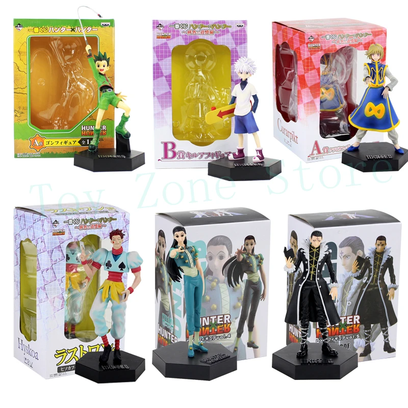 

Hunter X Hunter Figures Toy Gon Freecss Killua Zoldyck Kurapika Hisoka Kulolo Irumi Anime Collectible Model Dolls