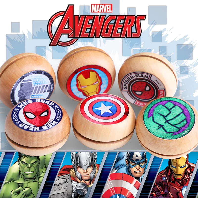 Marvel йо-йо деревянные пальчиковые YO-YO для девочек и мальчиков классические ностальгические детские игрушки