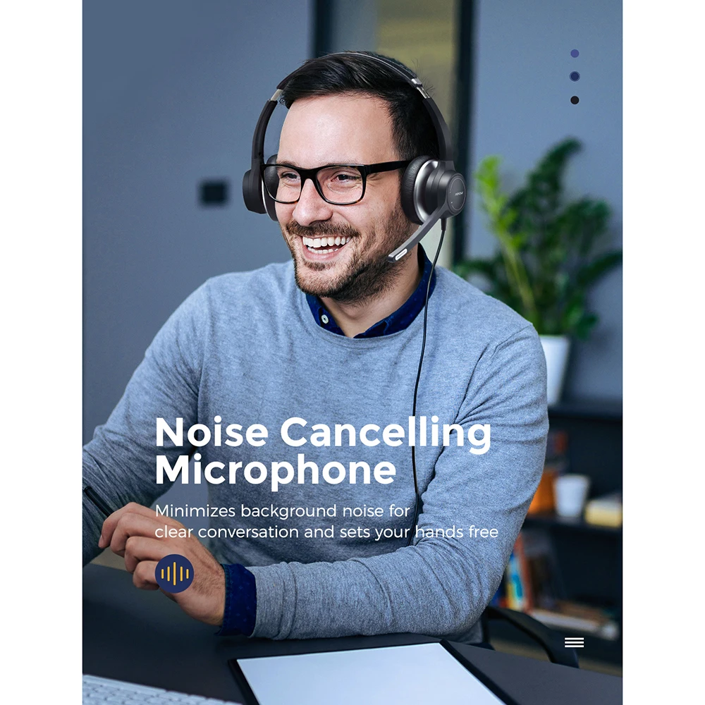 Noise Cancelling Headphones Mpow Hc6 Usb Headset Mpow HC6 USB