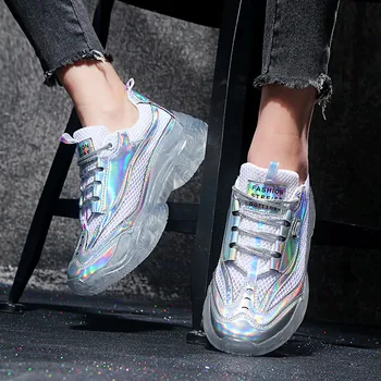 

Fashion Sneakers Women Shoes New Women Vulcanize Shoes 2019 Platform Shoes Women Flats Female Chunky Sneakers Walking Shoes