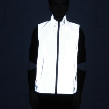 Unisex White Reflective Vest Jacket 3