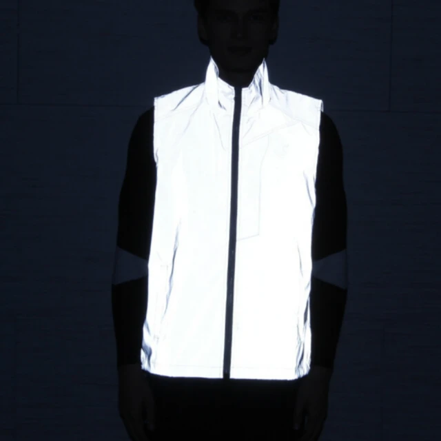 Unisex White Reflective Vest Jacket 3