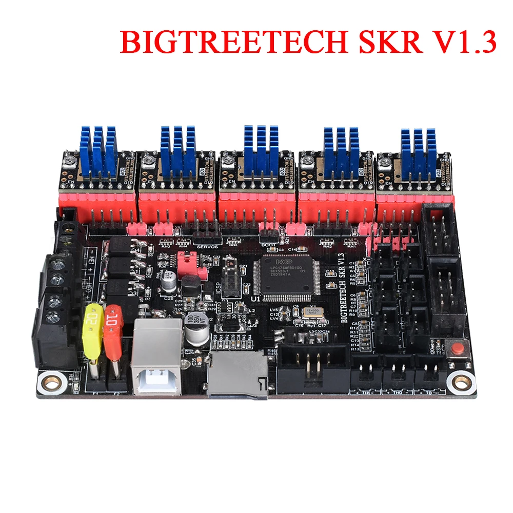 Плата контроллера BIGTREETECH SKR V1.3 32 бит + TMC2208 TMC2209 UART TMC2130 VS MKS GEN L E3 DIP для принтера Ender 3/5