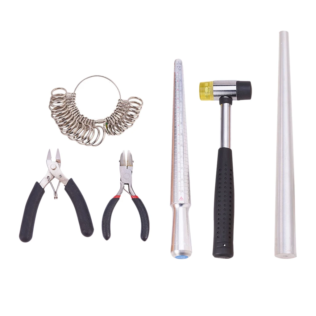 

Professional Ring Sizer Mandrel Finger Gauge Hammer Pliers Engagement Stick