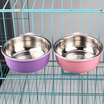 

Hanging Dog Water Food Bowl Puppy Slow Food Bowls Container Dog Feeder Water Bottle Dishes Prato Cachorro Pet Products DD60WS