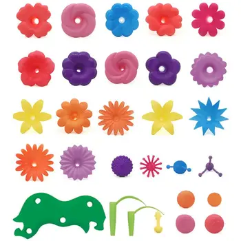 

Children's toys set in garden world