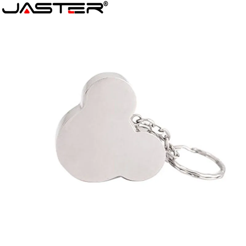 Металлический usb-накопитель JASTER в стиле Микки, 4 ГБ, 8 ГБ, 16 ГБ, 32 ГБ, металлический флеш-накопитель, брелок