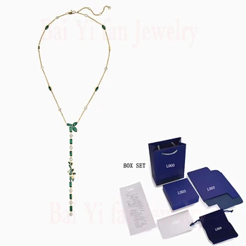 

2020 Fashion SWA New BEAUTIFUL EARTH BY SUSAN ROCKEFELLER Y-shaped Necklace Panda It Bamboo Decoration Female Jewelry Gift