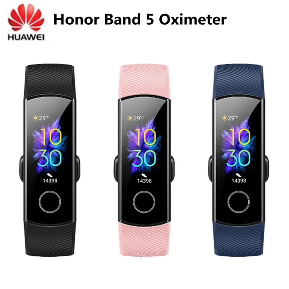 Смарт-браслет Honor Band 5 OLED сенсорный цветной экран для плавания осанка для обнаружения водонепроницаемой Honor Band Новинка