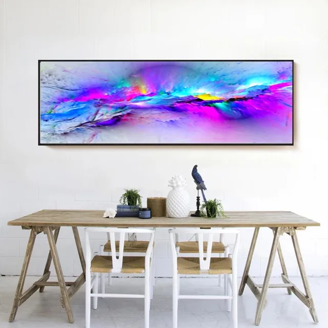 Abstract Canvas Painting Purple Cloud Posters Canvas Art Prints Nordic Wall  Art Abstract Painting Wall Picture For Bedroom Painting  Calligraphy  AliExpress