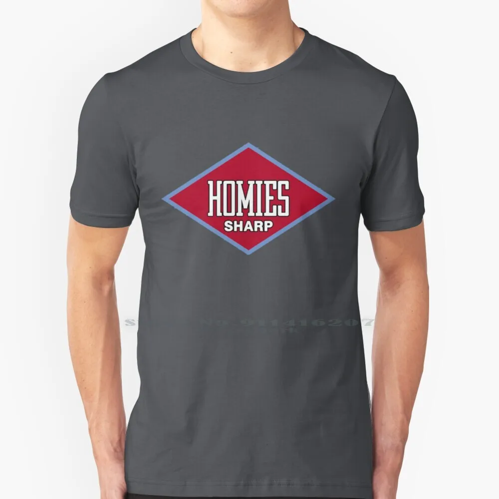 Homies Sharp Tabacco T Shirt 100% Puro Cotone Homies Sharp San Andrea Sa Grand Theft Auto Funny Vice City Homies Sharp Tobacco