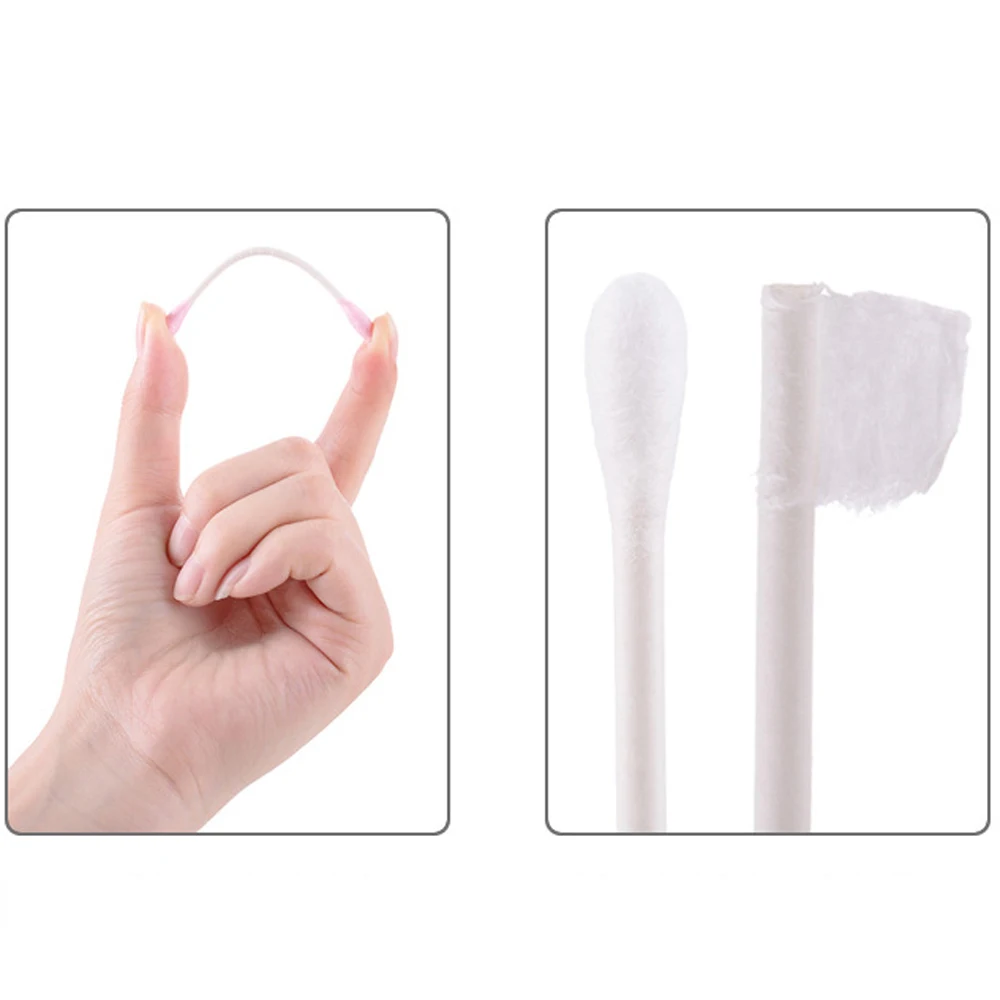 Многофункциональный очиститель для домашнего макияжа ватный тампон круглый острый хлопок двойная головка аппликатор инструмент для очистки макияжа