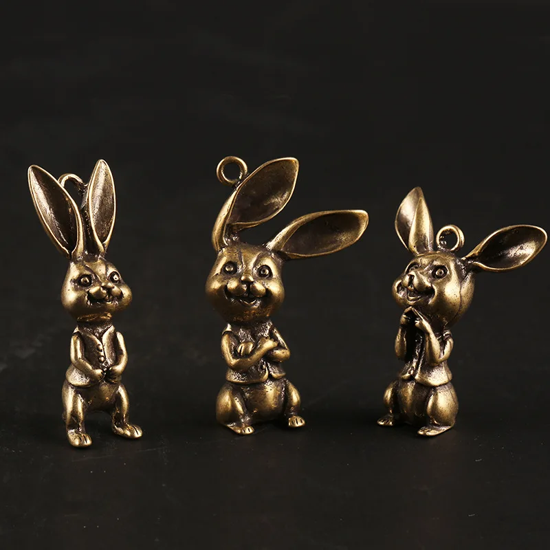  Cute Rabbits Key Rings Pendants (3)