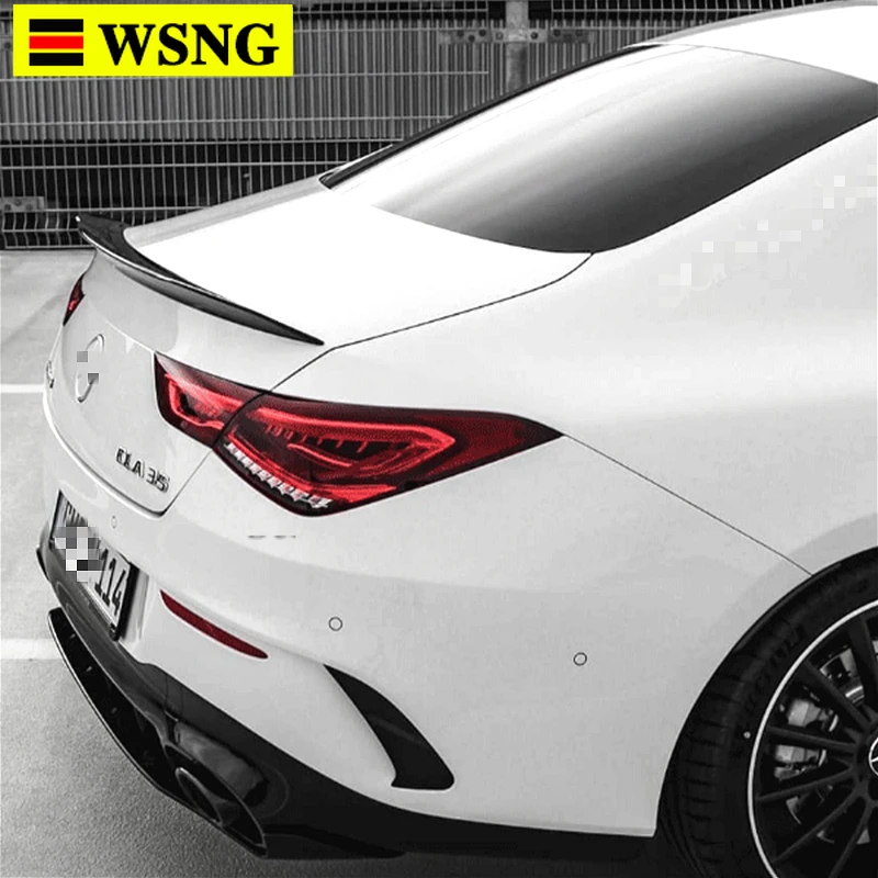 Задний спойлер C118 для Mercedes Benz CLA Class W118 2019 2020 CLA250 CLA200 CLA220 ABS блеск черный заднее