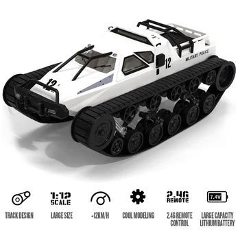 

2.4GHz Electric Caterpillar RC Tank 360 Degree Rotating Remote Control Tank Panzer Armored Toys 1/12