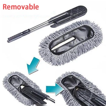 

Car Detachable Telescopic Cleaning Duster Microfiber Nano Material No Scratch