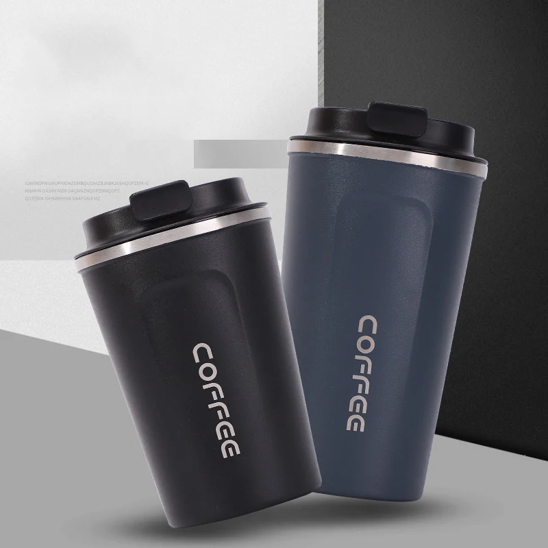 GUNOT Creative Coffee Pot Coffee Kettle With Lid Stainless Steel Coffee Mug Water Bottle Thermo Reusable Car Filter Fold Cup
