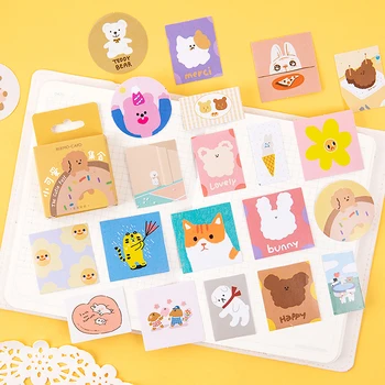 

46 pcs/box Lovely Animal Bullet Journal Decorative Stationery mini Stickers set Scrapbooking DIY Diary Album Stick Lable