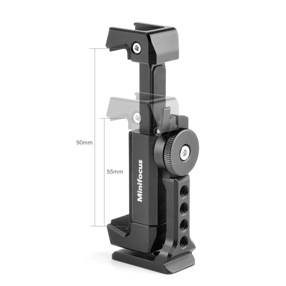 Aluminum Phone Tripod Mount w Cold Shoe Mount