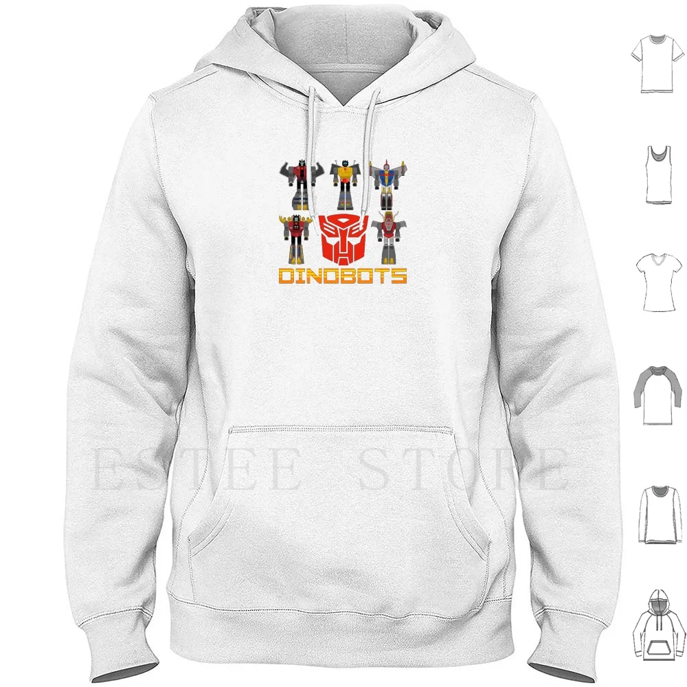 Dinobots Felpe Con Cappuccio Manica Lunga Tranformer Autobot Autobot Decepticon Decepticon Grimlock Fanghi Snarl Swool Scorie