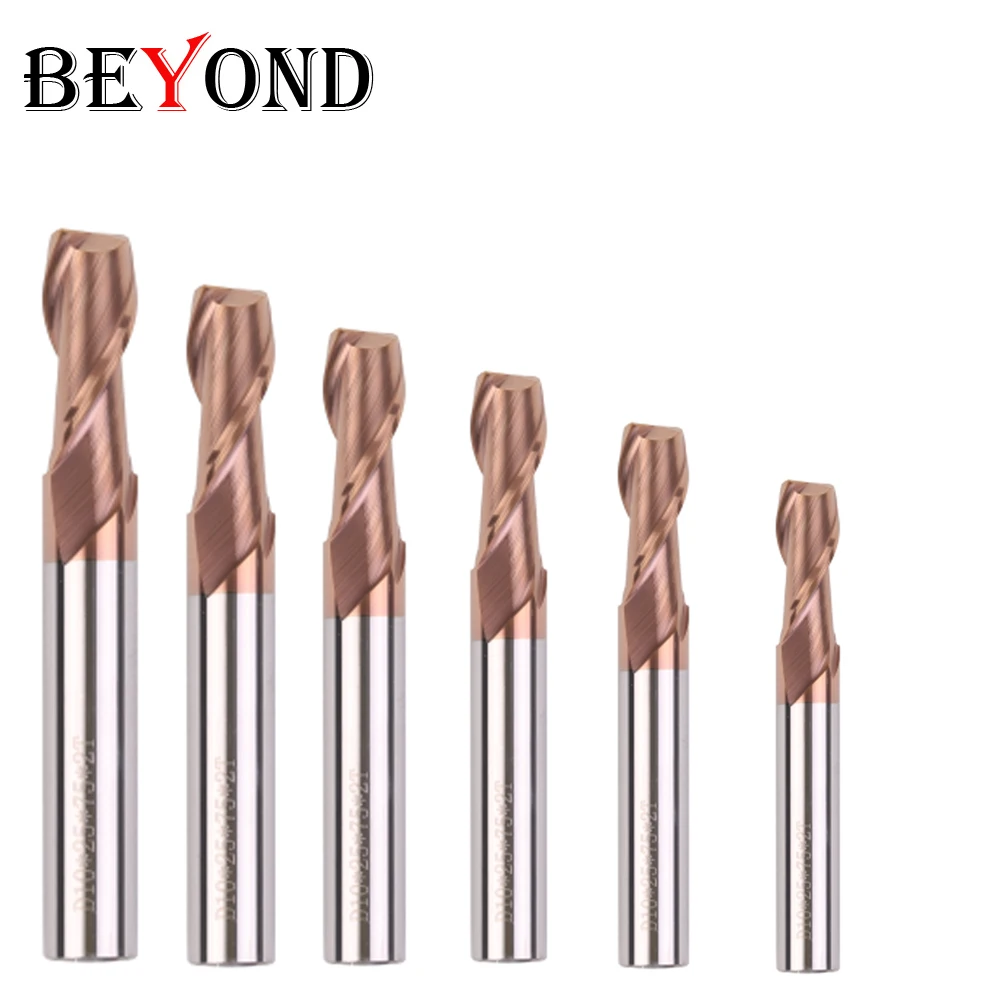

BEYOND EndMill Carbide 4mm HRC60 2 Flute Milling Cutter Tools 3mm 5mm 8mm 10mm Tungsten Alloy CNC Router Bit 2 Edge 100mm 150mm