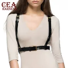 CEA.HARNESS Sexy Women Leather Harness Set Underwear Body Goth Garter Belts Sexy Waist Leg Bondage Bra Cage Straps Harness
