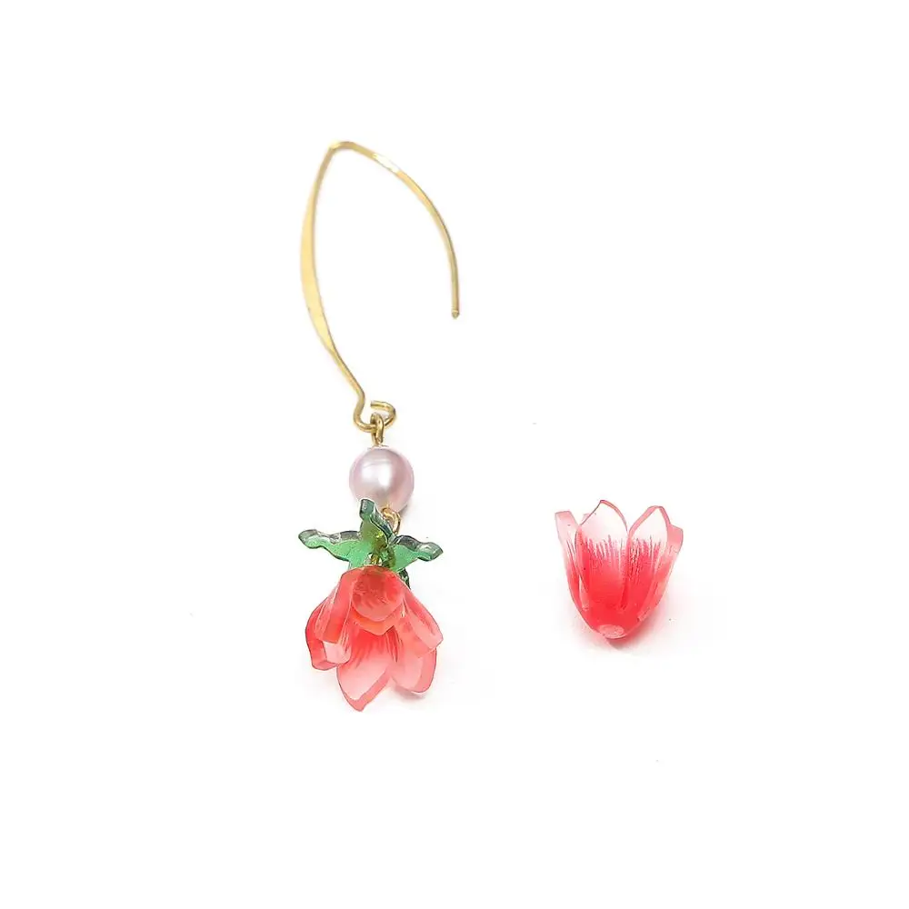 Strawberry beads and flower blossom charms