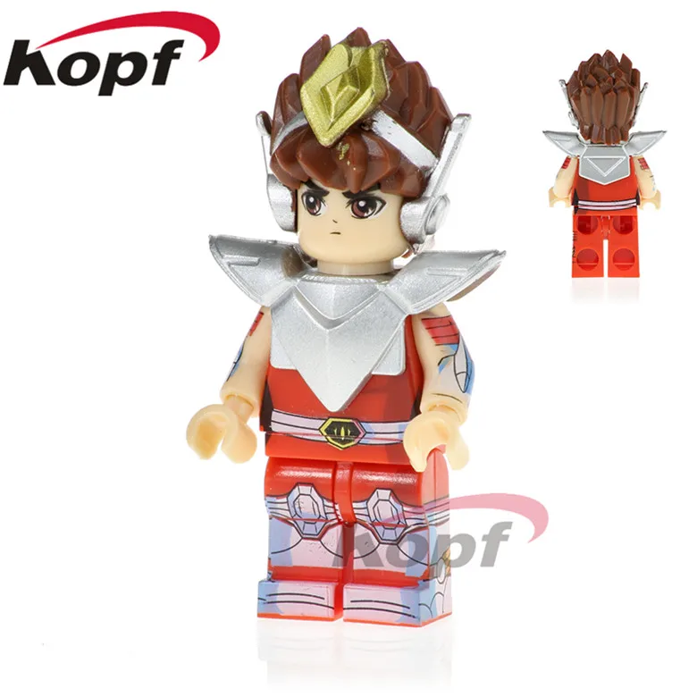 

20Pcs Building Blocks Super Heroes Saint Seiya Knights of the Zodiac Athena Pegasus Hyoga Ikki Bricks Children Gift Toys PG1151