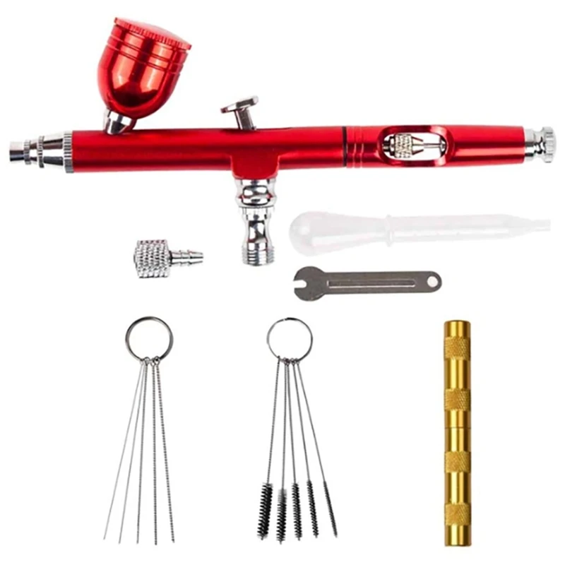 

7Cc 0.3 Nozzles Airbrush With 11Pcs Set Cleaning Accessories Cake Decorating Brushes For Manicure Air Brush