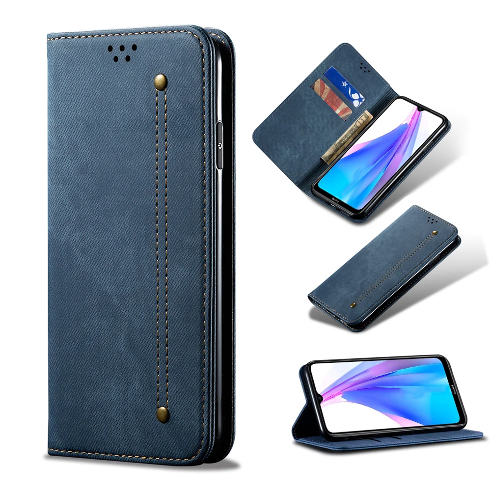 Чехол-бумажник из искусственной кожи для Xiaomi Redmi Note 8 T ретро ковбойский
