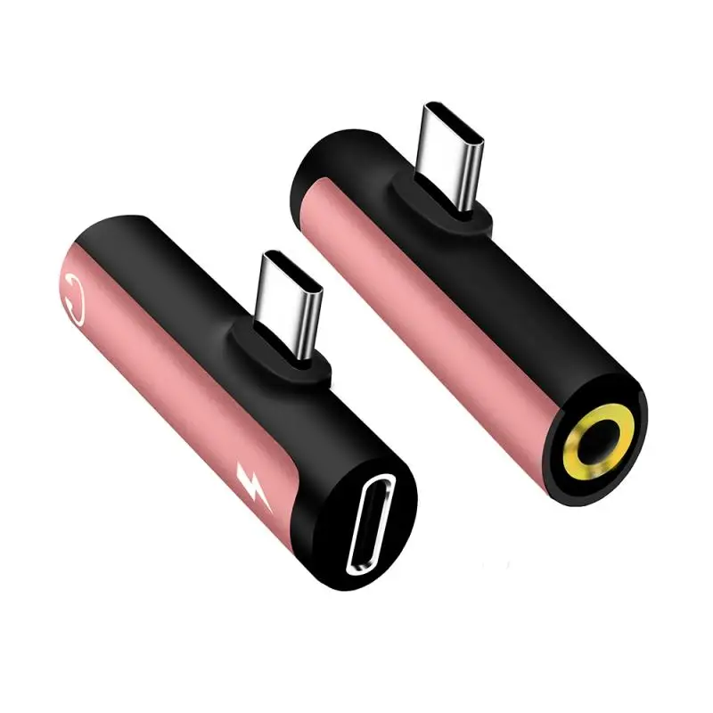 Новые 2 в 1 Тип C до 3 5 мм разъем для наушников заряда конвертер USB Type-C аудио адаптер