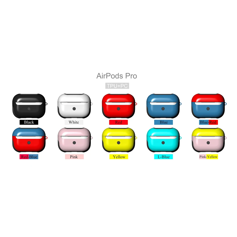 Кожаный чехол для наушников для AirPods Pro Чехол TPU PC Защитная кожа для Аксессуары для AirPods Organization Storage