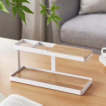 

Japanese-style Desktop Coffee Table Holder, Watch Mobile Phone Remote Control Storage Rack, Home Desktop Accessories Organizer,