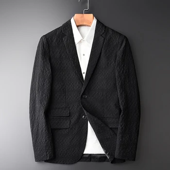 

New Blazer Male Hight Quality Fashion Casual Black Blazer And Jackets Men Plus Size 4xl New Arrival Blazer Masculino Slim Fit
