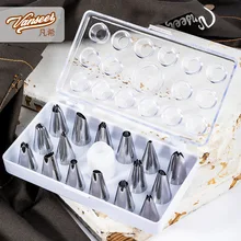 Нержавеющая сталь рот трубопровода устройства 18 шт. мини белая коробка носик для украшения набор Nai You Zui монтажное-шаблон устройства Manufa