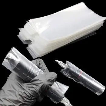 

200Pcs White Disposable Tattoo Bag Cover Sleeves Cartridge Tattoo Machine Pen Cover Bags Sleeves Tattoo Accessories Free Ship