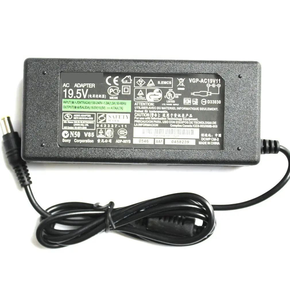 

Universal Laptop 19.5V 4.7A AC Power Notebook Charger Adapter for SONY Series Computer Power Supply External