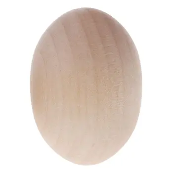 

Natural Wood Simulation Eggs Manual Graffiti Painted Exercise DIY Creative Easter Egg Children Early Educational Toy