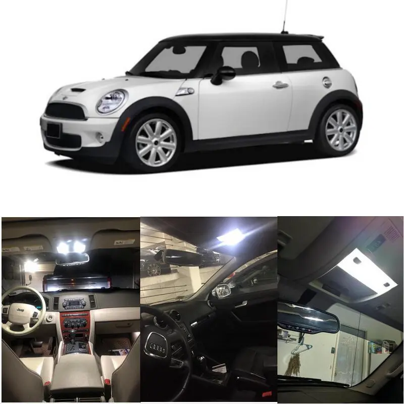 Светодиодные лампы для интерьера MINI Cooper 2007 2012 15 шт./лот комплект поставки|led interior