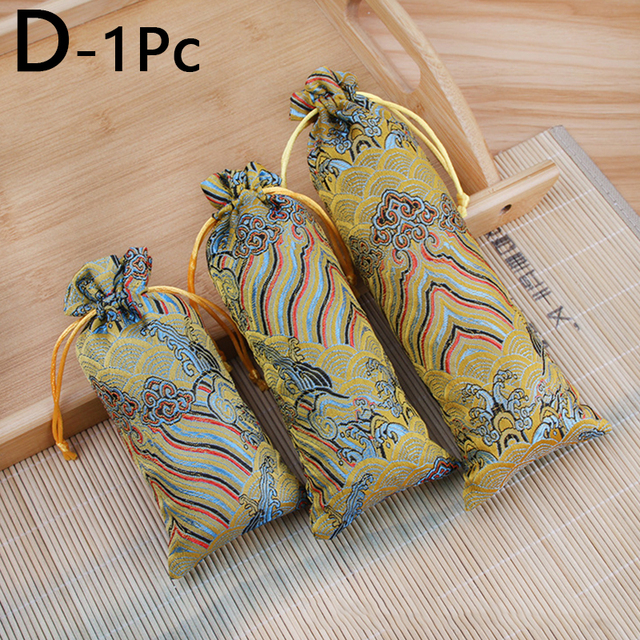 Embroidery Satin Drawstring Gift Bag Silk Jewelry Packaging Bags Christmas Wedding Gift Decor Pouches
